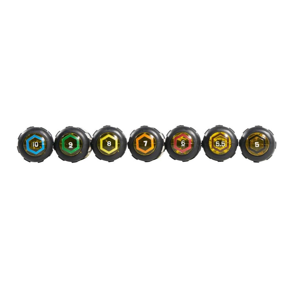 Klein Tools 65160 Tool Set, Made in USA, Metric Nut Driver Set Sizes 5, 5.5, 6, 7, 8, 9, and 10 mm, 3-Inch Chrome-Plate Hollow Shafts, 7-Piece