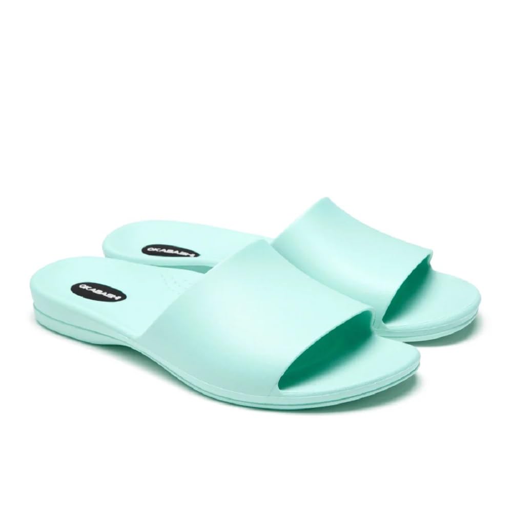 OKABASHI Women's Cruise Slide Sandal | Contoured Footbed w/Arch Support for All-Day Comfort | Lightweight & Waterproof Design | Sustainably Made in The USA