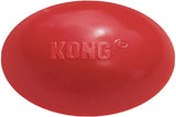 KONG Ball with Hole - Dog Fetch Toy - Durable Dog Ball Toy for Training, Interactive Playtime & More - Natural KONG Classic Rubber Ball for Dogs - Red, For Large/Medium Dogs