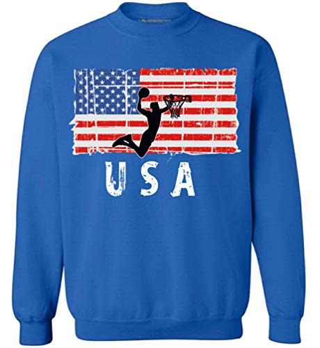 Awkward Styles Basketball USA Crewneck Made in the USA Vintage USA Men Women Sweater