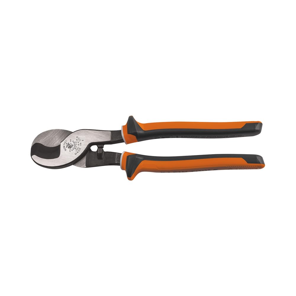 Klein Tools 63050 Cable Cutter, Made in USA, Heavy Duty Cutter for Aluminum, Copper, and Communications Cable