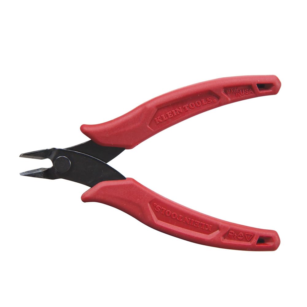 Klein Tools D275-5 Pliers, Diagonal Cutting Pliers with Precision Flush Cutter is Light and Ultra-Slim for Work in Confined Areas, 5-Inch