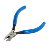 Klein Tools D230-4C Pliers, Made in USA, Midget Diagonal Cutting Electronics Pliers with Semi-Flush Design to Cut Nickel Ribbon Wire, 4-Inch