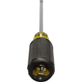 Klein Tools 605-6 1/4-Inch Cabinet Tip Screwdriver, Heavy Duty, 6-Inch, Made in USA