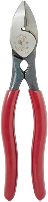 Klein Tools 1104 BX Cable Cutter and All-Purpose Shears, Made in USA, BX Cable, Sheet Metal, Steel Strapping, Bundling Wire, with Stripping Notch