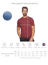 Expert Brand USA-Made Men's Oxymesh Crewneck Short Sleeve Active T-Shirt for Sports Hiking Running Gym