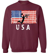 Awkward Styles Basketball USA Crewneck Made in the USA Vintage USA Men Women Sweater