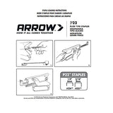 Arrow P22 Heavy Duty Handheld Plier Stapler for Crafts, Office, and Insulation, Uses 1/4-Inch and 5/16-Inch Staples