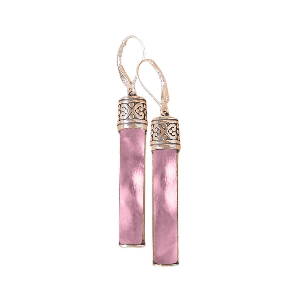 Recycled Antique Bottle and Dishware and Sterling Silver Bottoms Up Lever Back Earrings (Vintage Mason Jar)