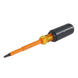 Klein Tools 602-4-INS 1/4-Inch Cabinet Tip Insulated Screwdriver, 4-Inch, Made in USA