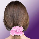 Velvet Scrunchies 3-Pack Gift Set Premium Plush Ponytail Holder Made in the USA Burgundy Forest Black