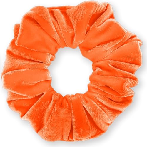 Velvet Scrunchies 3-Pack Gift Set Premium Plush Ponytail Holder Made in the USA Burgundy Forest Black