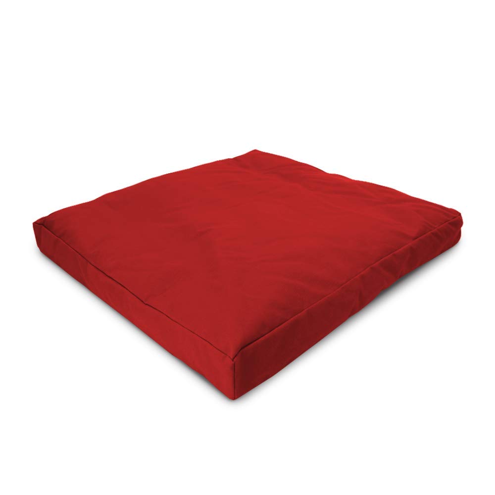Bean's ZABUTON Meditation Cushions - Colorful Cotton Yoga Prayer Zen Kneeling Pad Base for Zafu Pillow - Medium & Large - Traditional Natural Recycled Cotton Fill - Floor Sitting Comfort - Made in USA
