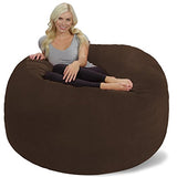 Chill Sack Bean Bag Chair: Giant 6' Memory Foam Furniture Bean Bag - Big Sofa with Soft Micro Fiber Cover, Charcoal