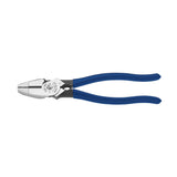 Klein Tools D213-9NE Pliers, Made in USA, 9-Inch Side Cutters, High Leverage Linesman Pliers Cut Copper, Aluminum and other Soft Metals