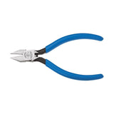 Klein Tools D230-4C Pliers, Made in USA, Midget Diagonal Cutting Electronics Pliers with Semi-Flush Design to Cut Nickel Ribbon Wire, 4-Inch