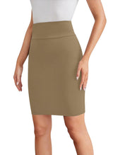 Sweet Hearts Mini Pencil Skirt for Women- Above Knee Silky Basic Bodycon Skirt Made in USA