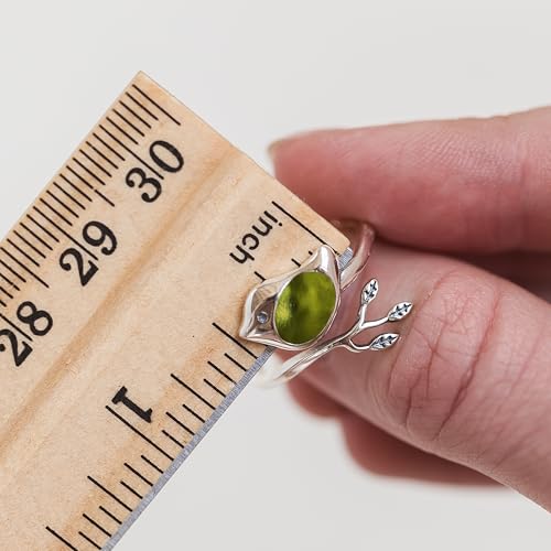 Bottled Up Designs Handmade Little Bird Ring, Recycled Antique Bottles, Sterling Silver, Eco Friendly, Made in USA, Birthday Gifts, Mothers Day, Women, Anniversary (Red Beer Bottle)