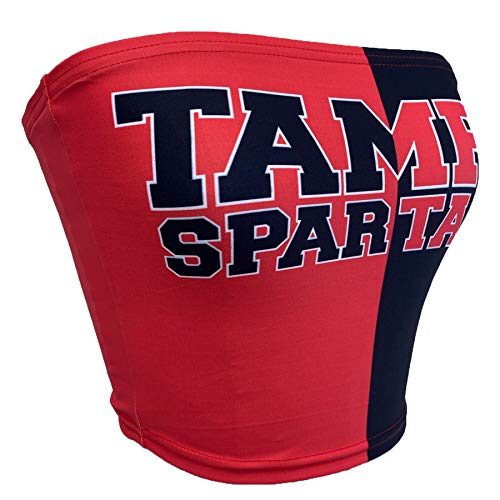 Lojobands Women's Tailgate Outfit College Two Tone Color Block Tube Top Made in USA One Size Fits Most