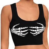 Lojobands Women's Halloween Crop Top Tube Top Costume Made in USA One Size Fits Most