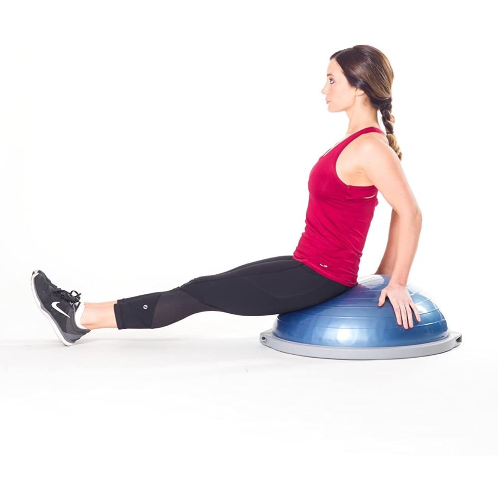 Bosu Pro Multi Functional Home Gym Full Body Balance Strength Trainer Ball Equipment with Guided Workouts and Pump