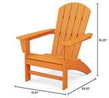 POLYWOOD Nautical Adirondack Chair