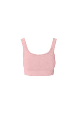 NIKIBIKI Women Seamless Vintage Chevron Ribbed Crop Top, Made in U.S.A, One Size