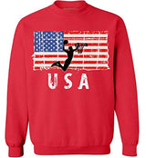 Awkward Styles Basketball USA Crewneck Made in the USA Vintage USA Men Women Sweater