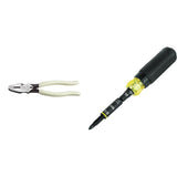 Klein Tools D20009NEGLW Side Cutter Linemans Pliers Cut ACSR, Screws, Nails, Hard Wire, 9-Inch Hi-Viz Pliers