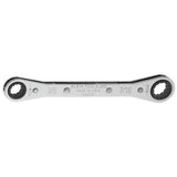 Klein Tools 68200 Ratcheting Box Wrench, Made in USA, 1/4-Inch x 5/16-Inch with Reverse Ratcheting and Chrome Plated Finish