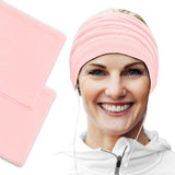 Women's Cotton Headbands Sweatbands 5" Wide Sports Fitness Yoga Fashion Made in USA