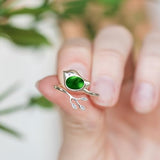 Bottled Up Designs Handmade Little Bird Ring, Recycled Antique Bottles, Sterling Silver, Eco Friendly, Made in USA, Birthday Gifts, Mothers Day, Women, Anniversary (Red Beer Bottle)