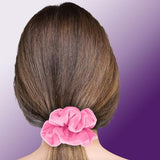 Velvet Scrunchies 3-Pack Gift Set Premium Plush Ponytail Holder Made in the USA Burgundy Forest Black