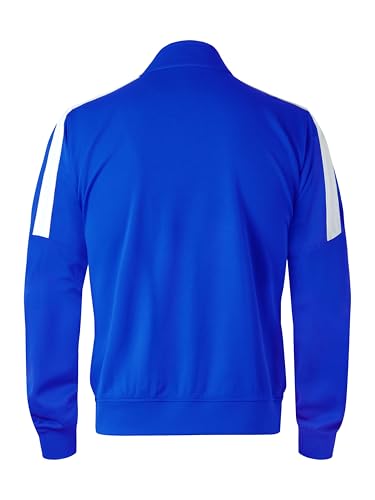 Hat and Beyond Mens Made in USA Premium Track Jacket & Pants Striped Sweatsuit Athletic Casual Essentials Gym
