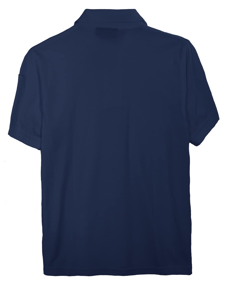 Akwa Men's Short Sleeve Cotton Pique Tactical Polo Made in USA