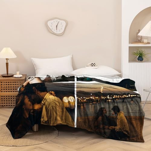 Ships Next Day,Custom Blanket with Picture Made in USA,Personalized Photo Blanket for Family Anniversary Christmas Birthday Halloween Valentines