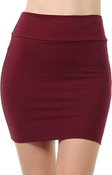 Sweet Hearts Mini Pencil Skirt for Women- Above Knee Basic Basic Bodycon Skirt Made in USA
