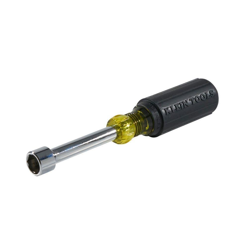 Klein Tools 630-5/16 Nut Driver, Made in USA, 5/16-Inch Tip Nut Driver with 3-Inch Hollow Shaft, Cushion Grip Handle