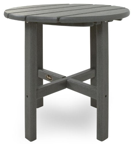 Trex Outdoor Furniture Cape Cod Round 18-Inch Side Table, Sand Castle