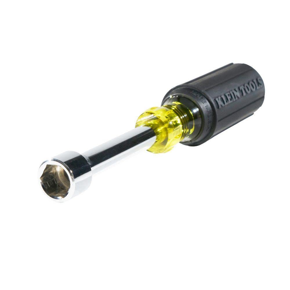 Klein Tools 630-5/16 Nut Driver, Made in USA, 5/16-Inch Tip Nut Driver with 3-Inch Hollow Shaft, Cushion Grip Handle