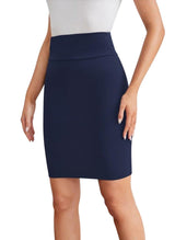 Sweet Hearts Mini Pencil Skirt for Women- Above Knee Silky Basic Bodycon Skirt Made in USA