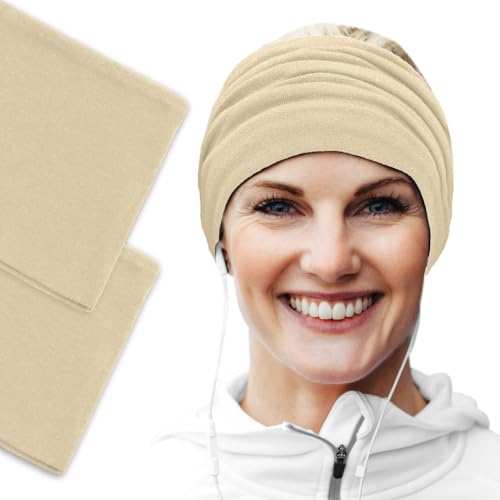 Women's Cotton Headbands Sweatbands 5" Wide Sports Fitness Yoga Fashion Made in USA