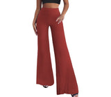 Hybrid & Company Womens Super Comfy Flowy Wide Leg Palazzo Pants Made in USA