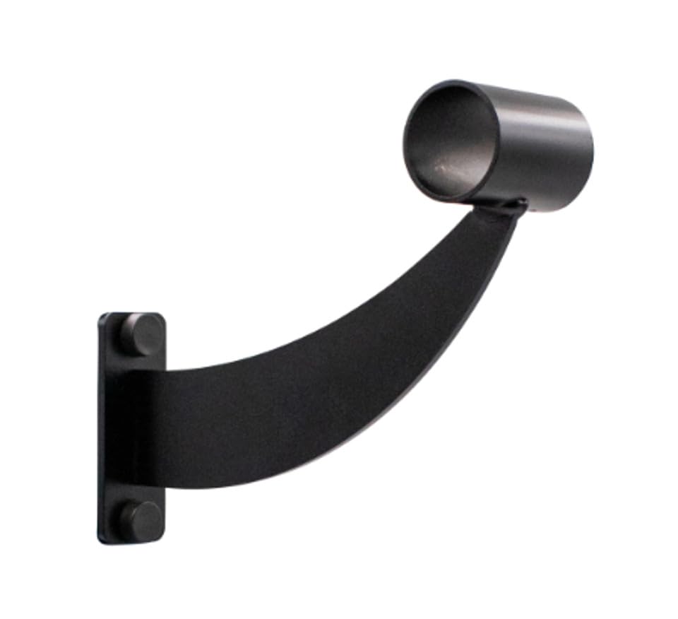 Vita Vibe Collared Ballet Barre Mounting Bracket - WB15 - USA Made (Black)