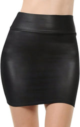 Sweet Hearts Mini Pencil Skirt for Women- Above Knee Basic Basic Bodycon Skirt Made in USA