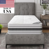 Ottomanson 9" Queen Mattress in a Box Made in USA, Medium-Firm Mattress, Hybrid Mattress Cool Improved Airflow with Edge to Edge Pocket Coil, Bed in A Box, Ottopedic