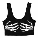 Lojobands Women's Halloween Crop Top Tube Top Costume Made in USA One Size Fits Most