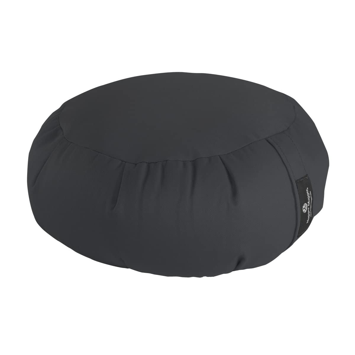 Hugger Mugger Zafu Meditation Cushion - Support in Cross-Legged Sitting, Buckwheat Filled, Durable Fabric, Convenient Handle, Handmade in USA
