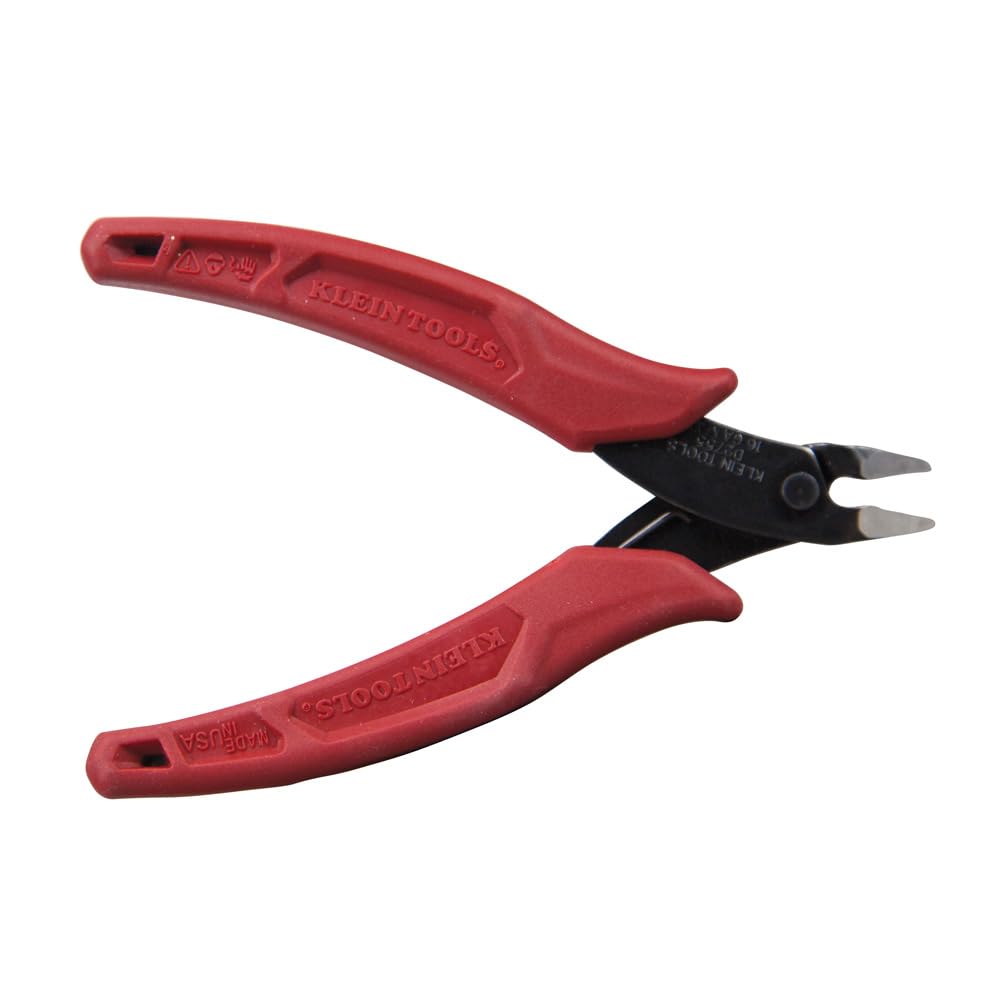 Klein Tools D275-5 Pliers, Diagonal Cutting Pliers with Precision Flush Cutter is Light and Ultra-Slim for Work in Confined Areas, 5-Inch