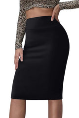 Sweet Hearts Pencil Skirt for Women - XS-XL - Below Knee Office Midi Bodycon Stretch Basic Skirt Made in USA